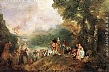 The Embarkation for Cythera by Jean-Antoine Watteau